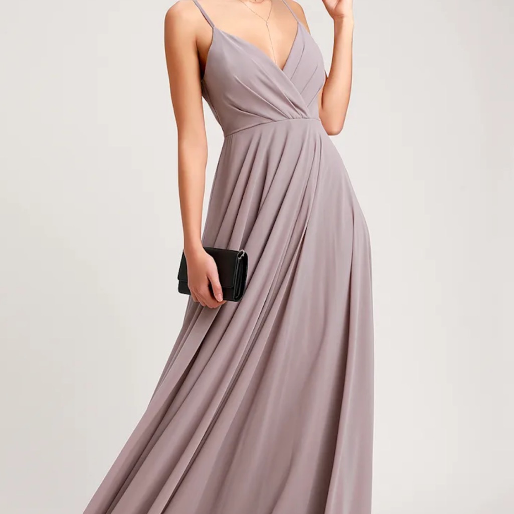 Nwt Lulus “All About Love” Taupe Maxi Dress!